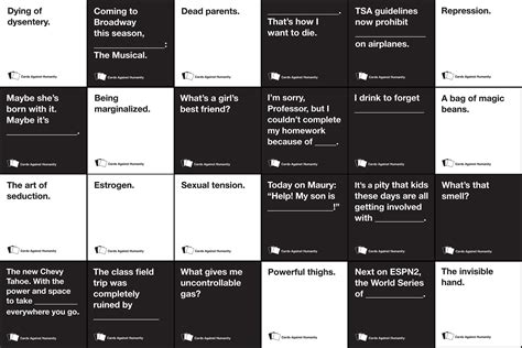 all cards against humanity